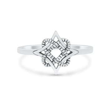 925 Sterling Silver Love Celtic Knot Star Dainty Vintage Thumb Ring Wholesale
